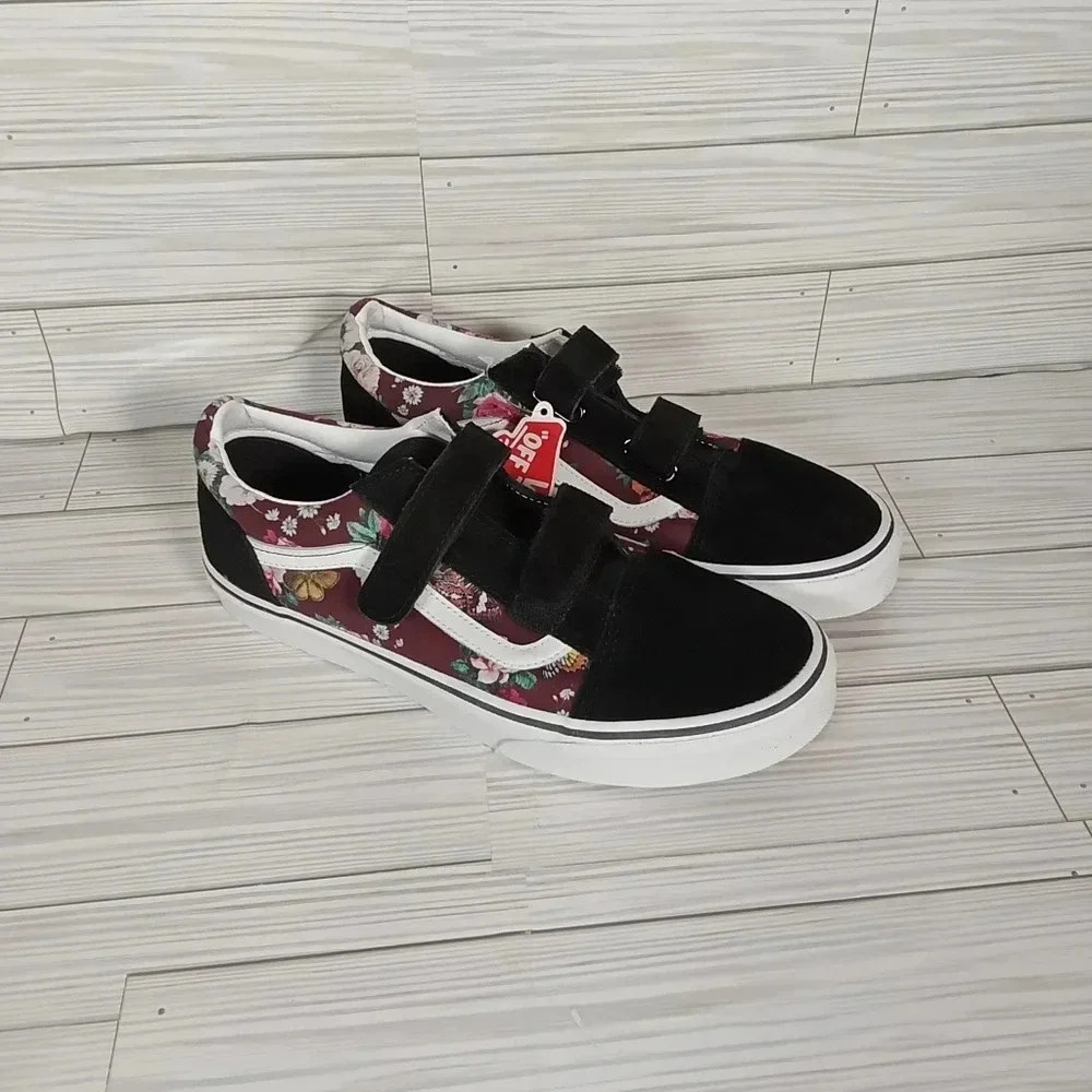 Vans old Skool v Butterfly print juniors 7 or women's 8.5